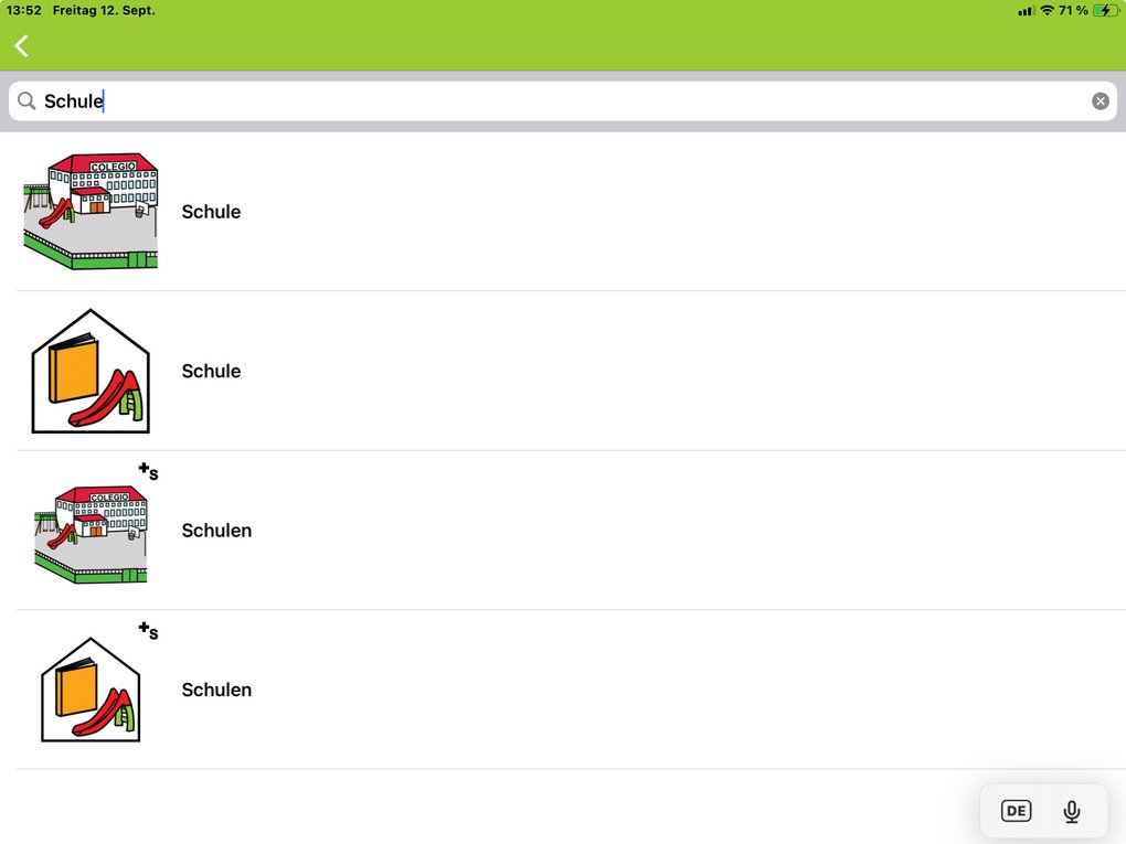App-Screenshot - Infos im Text