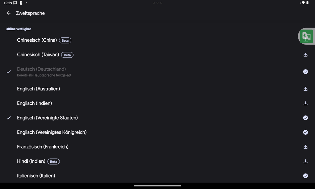 App-Screenshot - Infos im Text