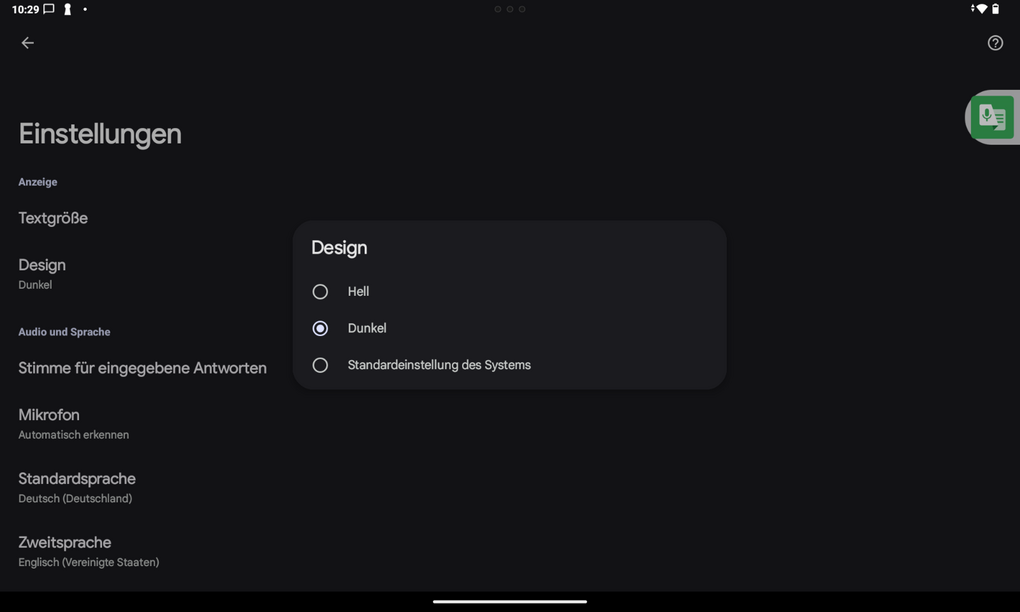 App-Screenshot - Infos im Text