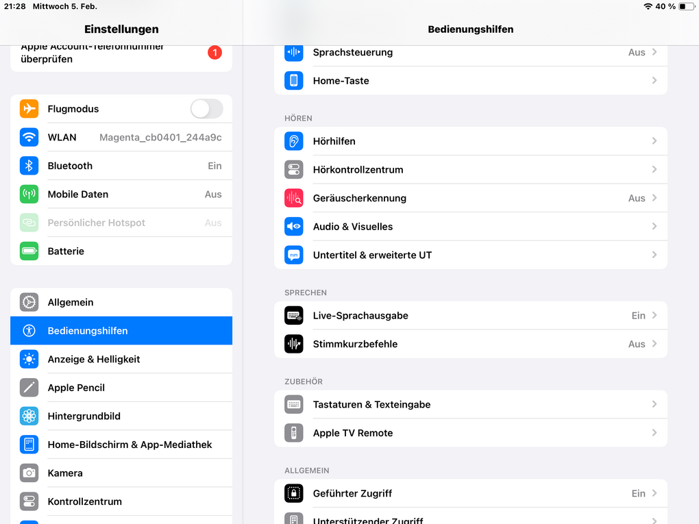 App-Screenshot - Infos im Text