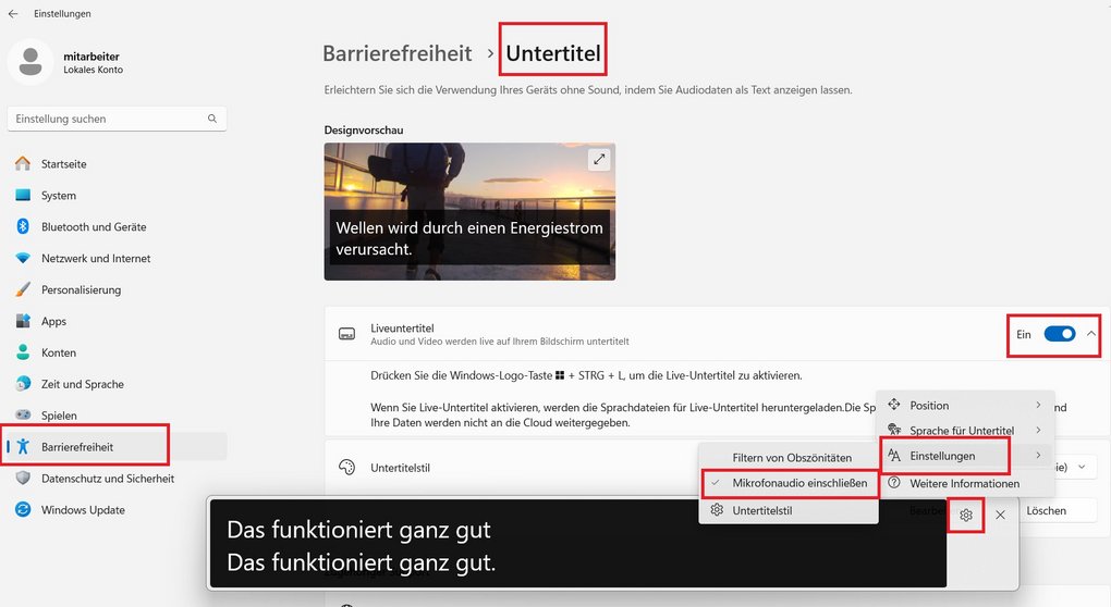 App-Screenshot - Infos im Text