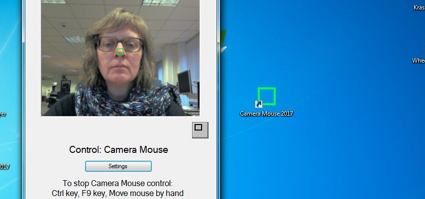 Kopfsteuerung Camera Mouse