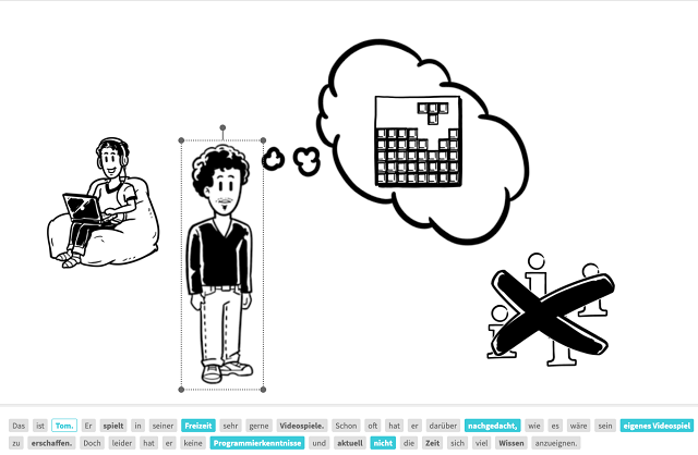 Screenshot My Simple Show: Visualisieren